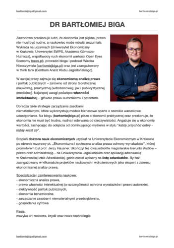 Bartłomiej Biga biogram